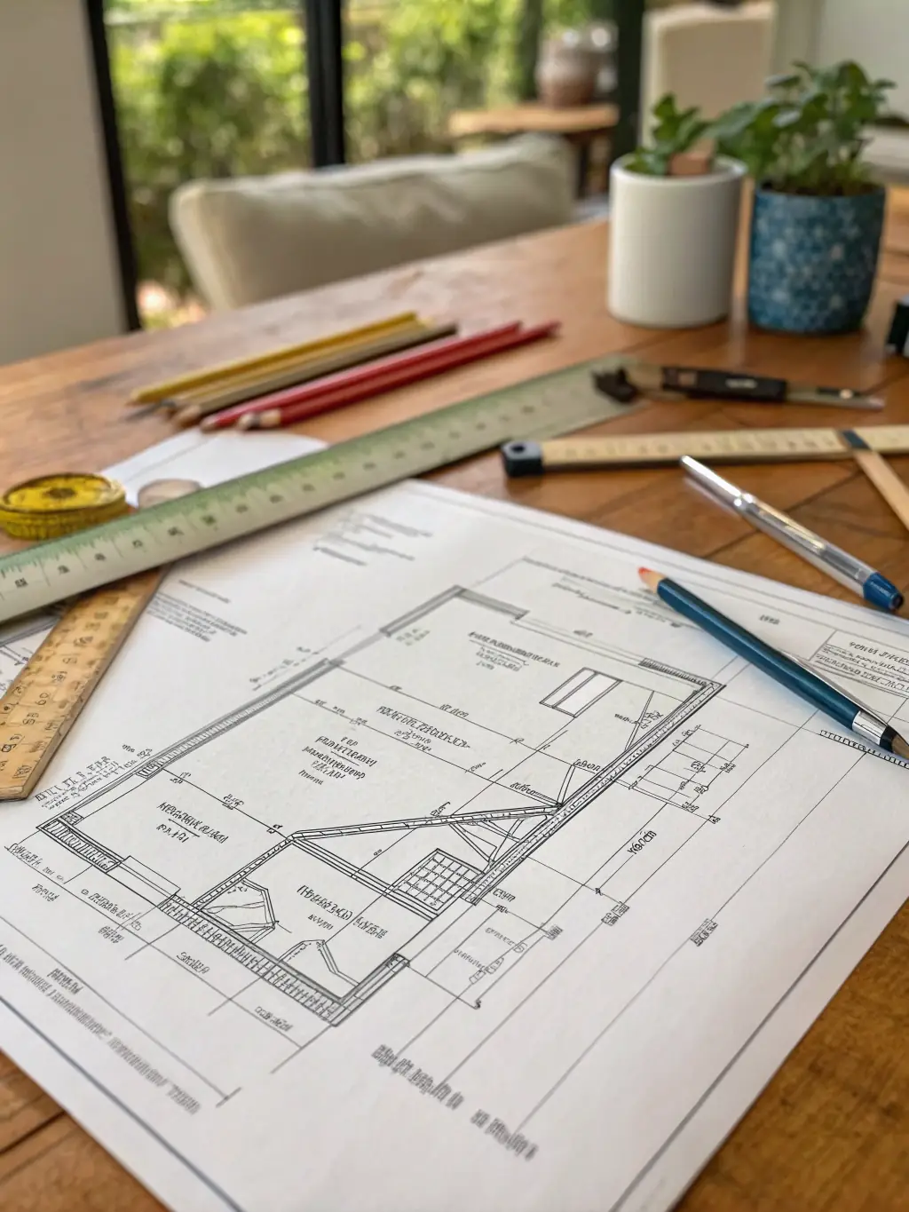 A detailed architectural plan of a luxury home renovation project in London, highlighting Art Smart London's project management expertise.